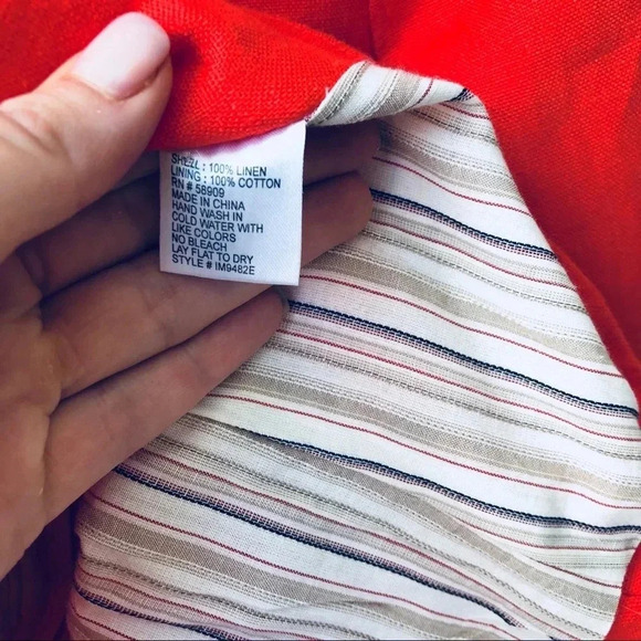 Cremieux Orange Blazer S - Picture 6 of 7